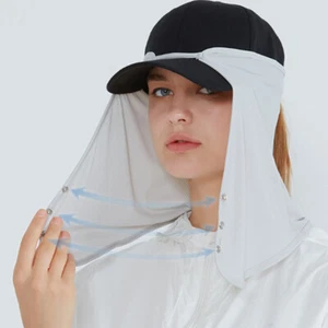 Quick-Drying Fishing Cap Face Neck Sunshade Cap UV Protection Visor - Picture 1 of 15
