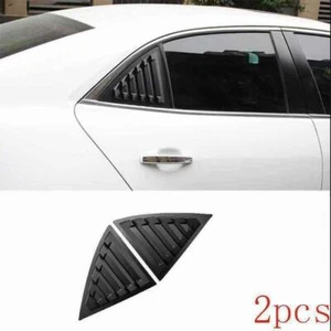 2X Black Side Vent Window Scoop Louver Cover Trim For Chevrolet Malibu 2013-2015 - Imagen 1 de 5