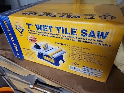 Sierra para azulejos de diamante húmedo QEP 60087 hoja de 7", TOTALMENTE NUEVA EN CAJA ORIGINAL Y GRATIS MISMA Foto 1 de 4