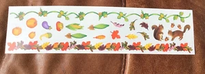 🔥Adesivi VINTAGE Creative Memories 12" RACCOLTA AUTUNNALE SCOIATTOLI GHIRLANDE NOS* - Foto 1 di 1