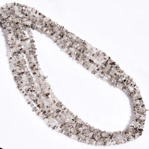 Natural Herkimer Diamond Gemstone Fancy Uncut Beads 4X3 6X4mm Strand 17" GUC-269