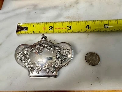 Antiguo broche victoriano alemán plata principios de 1900 cambio monedero broche con broche  Foto 1 de 4