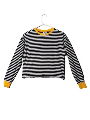 Top de punto a rayas multicolor informal DIVIDED XXS para mujer  Foto 1 de 4