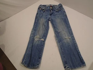 Guess Jeans Vintage Youth Size 8 Brit Rocker Distressed Thrashed Y2K - Picture 1 of 5