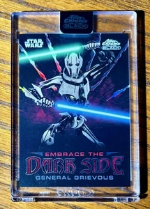 2024 TOPPS STAR WARS CHROME BLACK GENERAL GRIEVOUS EMBRACE THE DARK SIDE #ED-14 - Picture 1 of 1