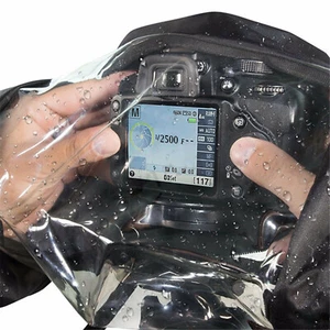 Nylon Camera Rain Cover For Sony For Canon For Nikon DSLR Rain Sleeve Protection - Picture 1 of 10