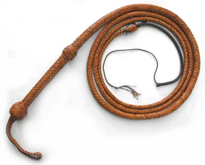 Indiana Jones Style BULLWHIP hellbraun von Magnoli Requisiten - Bild 1 von 3