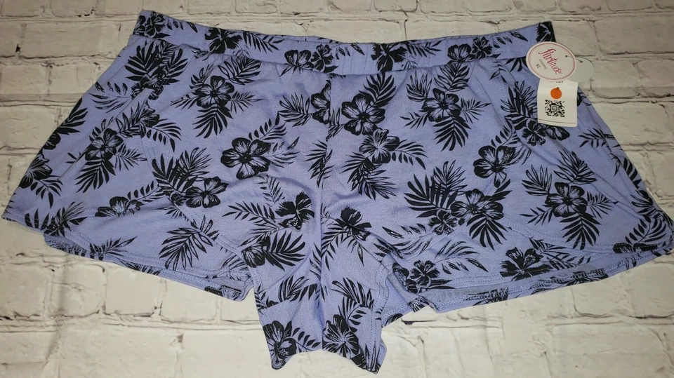 NWT Flirtitude Sleepware HIBISCUS PALM Sleep Shorts Jrs Size XL - Image 1 of 1