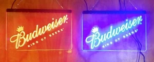 LED Sign - Budweiser LED NEON LIGHT UP SIGN 8x12 - Picture 1 of 2