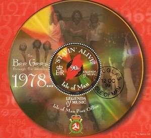 Isle of Man 1999 SGMS867 Legends of Music. The Bee Gees. Used (CTO) - Picture 1 of 2