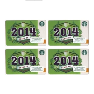 Lote de 4 Tarjetas Regalo Starbucks EE. UU. / CLASE de 2014 / 2013 NUEVAS Buen Estado_S01 - Imagen 1 de 2