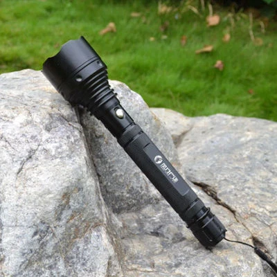 Linternas recargables Q5 súper brillantes LED de 5 modos antorcha luz y cargador negro - Imagen 1 de 4