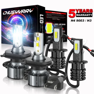 Combo de 4 faros LED altos bajos antiniebla para Suzuki XL-7 2002-2005 6500K Foto 1 de 4