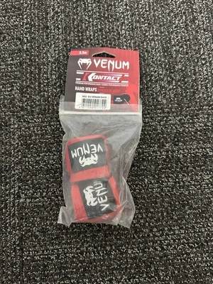 Venum Kontact Boxing Hand Wraps - Red - 2.5m - Image 1 of 4