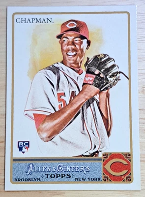 Aroldis Chapman /999 (RC) 💥 2011 Topps Allen & Ginter - Reds - Image 1 of 3