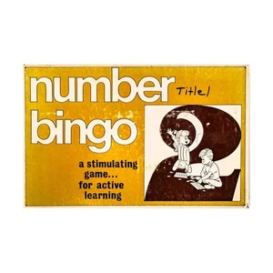 Trend Enterprises Board Game Number Bingo Box Fair/VG - Picture 1 of 2
