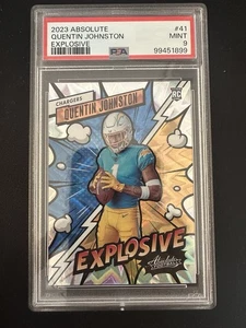 QUENTIN JOHNSTON 2023 PANINI ABSOLUTE EXPLOSIVE #41 ROOKE RC PSA 9 - Bild 1 von 2