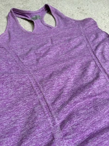 Athleta Tank Top Women’s Size Medium Fastest Track Racerback Purple Yoga Stretch - Picture 1 of 11