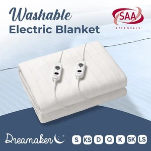 Electric Blanket Fully Fitted Washable Heated Underlay Single Double Queen King - Picture 1 of 72
