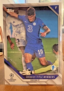 2021-22 Topps 1st Edition UEFA UCL Christian Pulisic #81 Chelsea Title Winners - Bild 1 von 2
