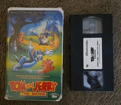 TOM AND JERRY - THE MOVIE (VHS, CLAMSHELL 1993) - Image 1 of 2