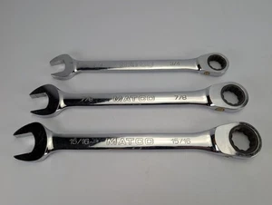 Matco Tools Ratchet Combination Wrench Lot Of Three 3/4 7/8 15/16 - Bild 1 von 5