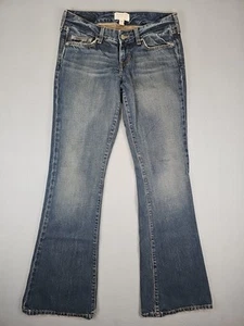 Vintage Abercrombie & Fitch Women's 0R 28x31.5 Low Rise Flared Denim Jeans Y2K - Picture 1 of 8