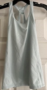 ABERCROMBIE ACTIVE GIRLS 9/10 TANK TOP LIGHT BABY BLUE - Picture 1 of 4