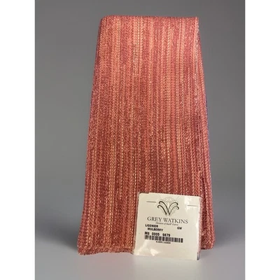 2 Grey Watkins Brocade Fabric Samples 25” x 25” Ligonier Mulberry Pink ret.137yd - Image 1 of 4