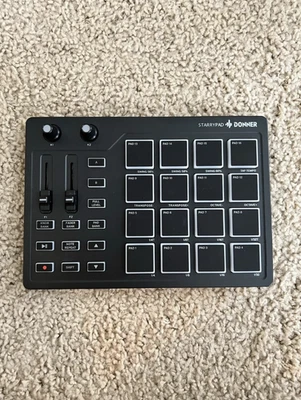 Controlador MIDI Donner DPD-16 USB 16 Beat Pads 2 faders y perillas con software Foto 1 de 4