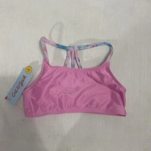 Cat & Jack - Girls Swimsuit Cotton Candy Color Top - Size S (6/7) - Picture 1 of 6
