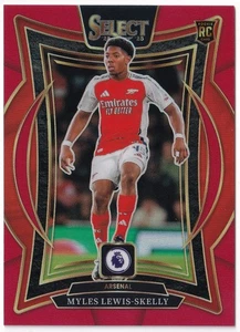 Panini Premier League Select 2024-25 Myles Lewis-Skelly Red Prizm Rookie - Picture 1 of 2
