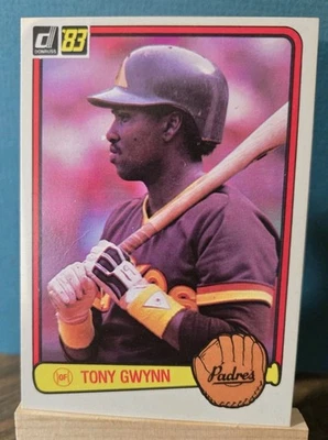 Tarjeta de novato Donruss #598 Tony Gwynn 1983 RC HOF Foto 1 de 2