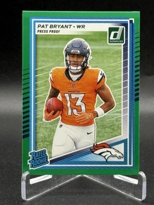 2025 Panini Donruss - Pat Bryant #336 Rated Rookie Press Proof Green (RC) - Picture 1 of 2