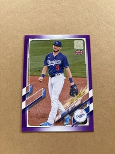 2021 Topps UK Edition - Gavin Lux #5 Purple 4/50 - Picture 1 of 9