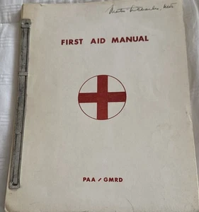 Vintage 1964 Pan Am Guided Missile Range Division Erste Hilfe Handbuch PAA/GMRD OOAK - Bild 1 von 2