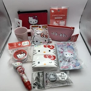 Juego de 10 mercancías Hello Kitty, Sanrio Kitty Japón, Daiso - Imagen 1 de 11