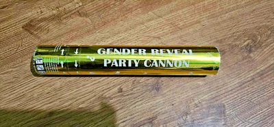 Cañón de fiesta revelación de género - Confeti azul y polvo - Celebración bebé niño Foto 1 de 3