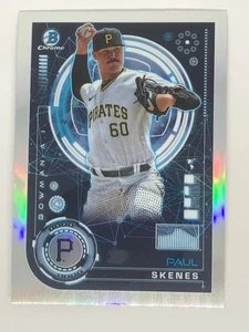 2024 Bowman Chrome Paul Skenes AI BAI-15 Refractor Pittsburgh Pirates - Picture 1 of 2