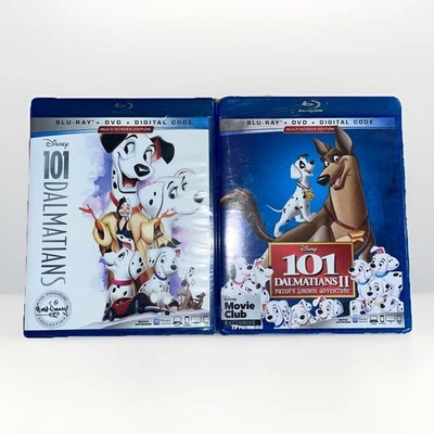 Brand New Sealed 101 Dalmatians/101 Dalmatians II Blu Ray + DVD + Digital Code - Image 1 of 2