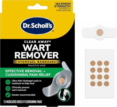 Vendajes de hidrogel removedor de verrugas Dr. Scholl’s Clear Away para dedos de manos y pies Foto 1 de 2