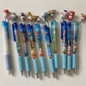 Bolígrafo Hello Kitty Gotochi Azul Set de 10 Kawaii Local Japón Sanrio - Imagen 1 de 6