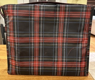 Bolso de viaje vintage Gerber bebé moisés cama a cuadros con colchón de Hankcraft Foto 1 de 4