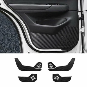 Carbon Fiber Leather Inner Door Anti-Kick Panel Pad For Mazda CX-5 CX5 2017-25 - Picture 1 of 6