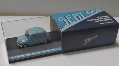 BRUMM 1:43 AUTO DIE CAST  SEAT 600 1a SERIE 1957 CELESTE SERIE LIMITATA  MH01-03 - Immagine 1 di 3