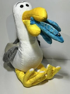 Disney Parks MINE MINE Teaque Seagull Plush Soft Teddy Bear Finding Nemo RARE - Image 1 of 4