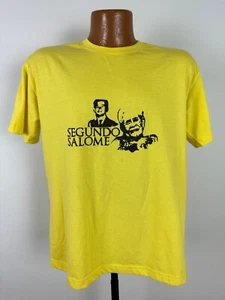 Vintage Segundo Salome T-Shirt Adult Large L Yellow Spanish Portuguese Hipster - Picture 1 of 12