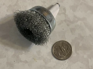 NEW Weiler Ace 61265 Wire 1-3/4" Fine Cup End Brush 1/4” Stem use on Steel - Picture 1 of 3