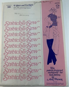 Camiseta y cárdigan Ann Person con patrón de costura elástico y costura #300 SIN CORTAR - Imagen 1 de 4