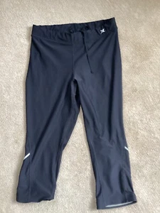 Pantalones capri Xersion para mujer talla pequeña negros entrenamiento compresión atlética - Imagen 1 de 11